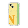 スリムプロテクションプレミアムケース with MagSafe［ オリジナル - initial color line - N yellow ］
