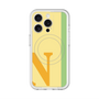 スリムプロテクションプレミアムケース with MagSafe［ オリジナル - initial color line - N yellow ］
