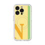 スリムプロテクションプレミアムケース with MagSafe［ オリジナル - initial color line - N yellow ］