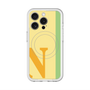 スリムプロテクションプレミアムケース with MagSafe［ オリジナル - initial color line - N yellow ］