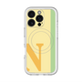 スリムプロテクションプレミアムケース with MagSafe［ オリジナル - initial color line - N yellow ］