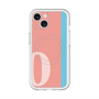 スリムプロテクションプレミアムケース with MagSafe［ オリジナル - initial color line - O pink ］