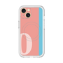 スリムプロテクションプレミアムケース with MagSafe［ オリジナル - initial color line - O pink ］