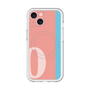 スリムプロテクションプレミアムケース with MagSafe［ オリジナル - initial color line - O pink ］