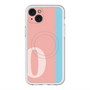 スリムプロテクションプレミアムケース with MagSafe［ オリジナル - initial color line - O pink ］