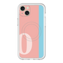 スリムプロテクションプレミアムケース with MagSafe［ オリジナル - initial color line - O pink ］