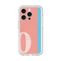 スリムプロテクションプレミアムケース with MagSafe［ オリジナル - initial color line - O pink ］