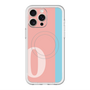 スリムプロテクションプレミアムケース with MagSafe［ オリジナル - initial color line - O pink ］