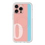 スリムプロテクションプレミアムケース with MagSafe［ オリジナル - initial color line - O pink ］