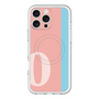 スリムプロテクションプレミアムケース with MagSafe［ オリジナル - initial color line - O pink ］