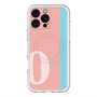 スリムプロテクションプレミアムケース with MagSafe［ オリジナル - initial color line - O pink ］