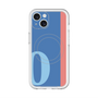 スリムプロテクションプレミアムケース with MagSafe［ オリジナル - initial color line - O blue ］