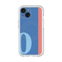スリムプロテクションプレミアムケース with MagSafe［ オリジナル - initial color line - O blue ］