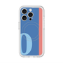 スリムプロテクションプレミアムケース with MagSafe［ オリジナル - initial color line - O blue ］