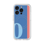 スリムプロテクションプレミアムケース with MagSafe［ オリジナル - initial color line - O blue ］