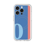 スリムプロテクションプレミアムケース with MagSafe［ オリジナル - initial color line - O blue ］