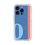 スリムプロテクションプレミアムケース with MagSafe［ オリジナル - initial color line - O blue ］