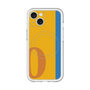 スリムプロテクションプレミアムケース with MagSafe［ オリジナル - initial color line - O orange ］