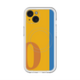 スリムプロテクションプレミアムケース with MagSafe［ オリジナル - initial color line - O orange ］