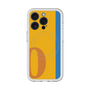 スリムプロテクションプレミアムケース with MagSafe［ オリジナル - initial color line - O orange ］