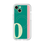 スリムプロテクションプレミアムケース with MagSafe［ オリジナル - initial color line - O green ］