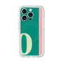 スリムプロテクションプレミアムケース with MagSafe［ オリジナル - initial color line - O green ］