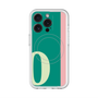 スリムプロテクションプレミアムケース with MagSafe［ オリジナル - initial color line - O green ］