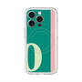 スリムプロテクションプレミアムケース with MagSafe［ オリジナル - initial color line - O green ］
