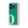 スリムプロテクションプレミアムケース with MagSafe［ オリジナル - initial color line - O green ］