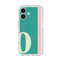 スリムプロテクションプレミアムケース with MagSafe［ オリジナル - initial color line - O green ］
