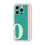 スリムプロテクションプレミアムケース with MagSafe［ オリジナル - initial color line - O green ］