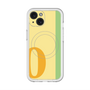 スリムプロテクションプレミアムケース with MagSafe［ オリジナル - initial color line - O yellow ］