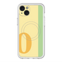 スリムプロテクションプレミアムケース with MagSafe［ オリジナル - initial color line - O yellow ］