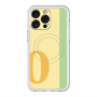 スリムプロテクションプレミアムケース with MagSafe［ オリジナル - initial color line - O yellow ］