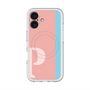 スリムプロテクションプレミアムケース with MagSafe［ オリジナル - initial color line - P pink ］