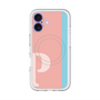 スリムプロテクションプレミアムケース with MagSafe［ オリジナル - initial color line - P pink ］