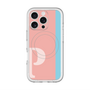 スリムプロテクションプレミアムケース with MagSafe［ オリジナル - initial color line - P pink ］