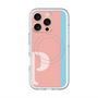 スリムプロテクションプレミアムケース with MagSafe［ オリジナル - initial color line - P pink ］