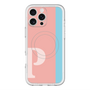スリムプロテクションプレミアムケース with MagSafe［ オリジナル - initial color line - P pink ］