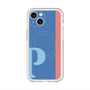 スリムプロテクションプレミアムケース with MagSafe［ オリジナル - initial color line - P blue ］