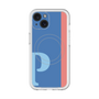 スリムプロテクションプレミアムケース with MagSafe［ オリジナル - initial color line - P blue ］