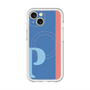 スリムプロテクションプレミアムケース with MagSafe［ オリジナル - initial color line - P blue ］