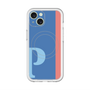 スリムプロテクションプレミアムケース with MagSafe［ オリジナル - initial color line - P blue ］