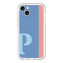 スリムプロテクションプレミアムケース with MagSafe［ オリジナル - initial color line - P blue ］