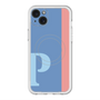 スリムプロテクションプレミアムケース with MagSafe［ オリジナル - initial color line - P blue ］