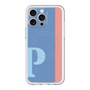 スリムプロテクションプレミアムケース with MagSafe［ オリジナル - initial color line - P blue ］