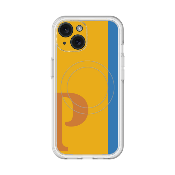 スリムプロテクションプレミアムケース with MagSafe［ オリジナル - initial color line - P orange ］