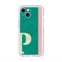 スリムプロテクションプレミアムケース with MagSafe［ オリジナル - initial color line - P green ］