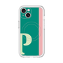 スリムプロテクションプレミアムケース with MagSafe［ オリジナル - initial color line - P green ］