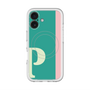 スリムプロテクションプレミアムケース with MagSafe［ オリジナル - initial color line - P green ］